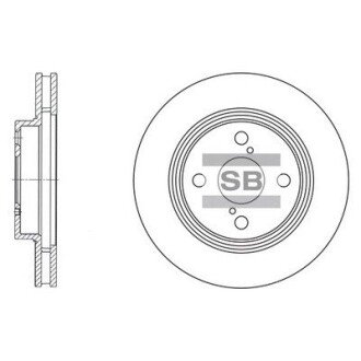 Передний тормозной диск hi-Q SD4006