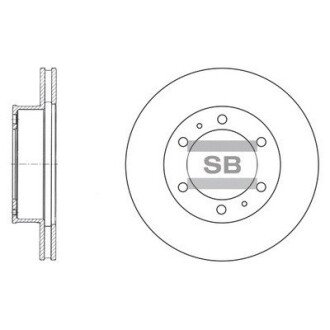 Передній гальмівний (тормозний) диск hi-Q SD4011