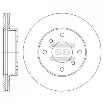 Передній гальмівний (тормозний) диск hi-Q SD4225