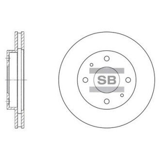 Передний тормозной диск hi-Q SD4302
