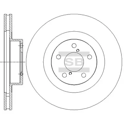 Передний тормозной диск hi-q SD4701