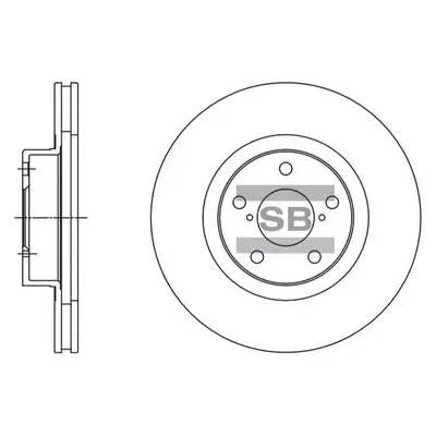 Передний тормозной диск hi-q SD4702