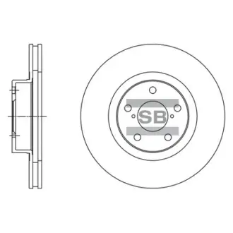 Передний тормозной диск hi-q SD4702 Субару Форестер sf5