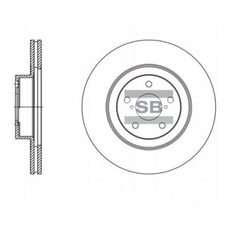 Передній гальмівний (тормозний) диск hi-Q SD4703