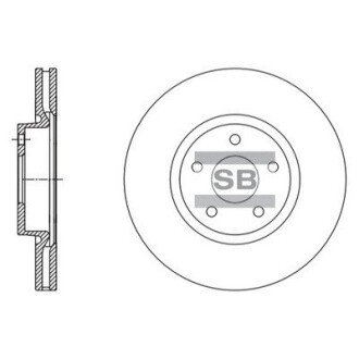 Передний тормозной диск hi-Q SD5304