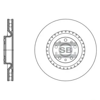Передній гальмівний (тормозний) диск hi-q SD5503 Фиат 500