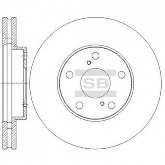 Передній гальмівний (тормозний) диск hi-Q SD4029