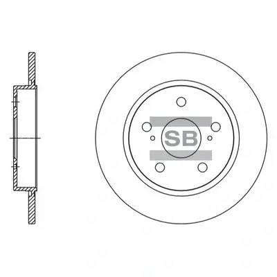 Гальмівний диск Hi-Q SD4615 (фото 1)
