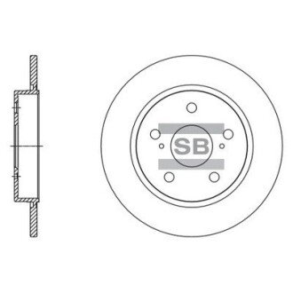 Гальмівний диск hi-Q SD4615 на Тойота Аурис