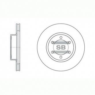Передний тормозной диск hi-Q SD4004