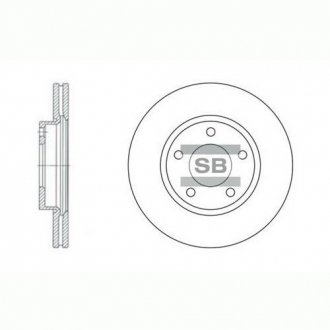 Передний тормозной диск hi-Q SD4401