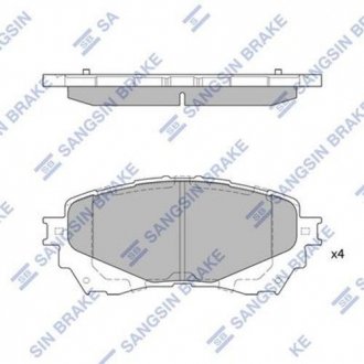 Передние тормозные колодки hi-Q SP1728