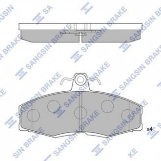 Тормозні (гальмівні) колодки hi-Q SP1028