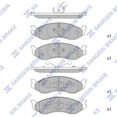 Тормозные колодки hi-q SP1112