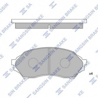 Передні тормозні (гальмівні) колодки hi-Q SP1227