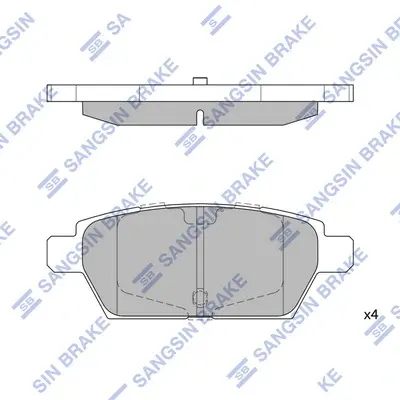 Тормозные колодки hi-q SP1476