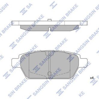 Тормозные колодки hi-Q SP1476 на Мазда Премаси