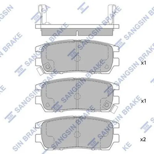 Тормозные колодки hi-q SP1538