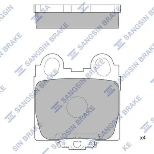 Тормозные колодки hi-q SP1554