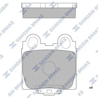 Тормозные колодки hi-q SP1554