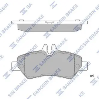 Тормозні (гальмівні) колодки Hi-Q SP1562