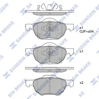 Тормозные колодки hi-q SP1573 Хонда Аккорд 7