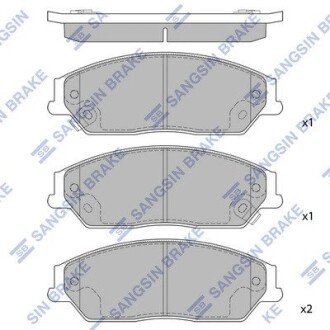 Тормозные колодки hi-Q SP1590 на Тойота Камри 40