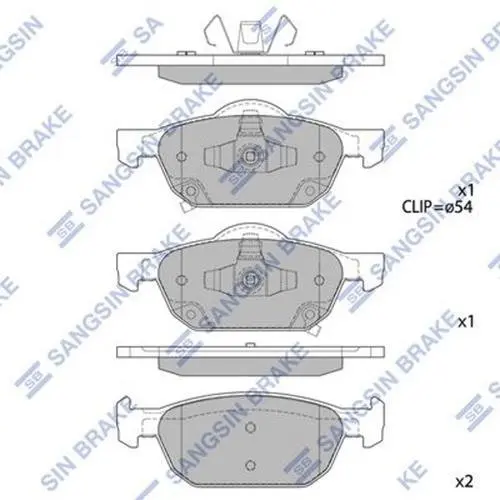 Тормозные колодки hi-q SP1605