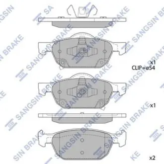 Тормозні (гальмівні) колодки Hi-Q SP1605