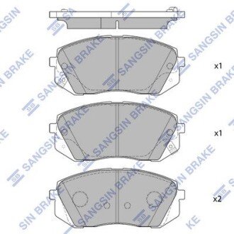 Тормозные колодки hi-Q SP1682 на Киа Спортейдж 4