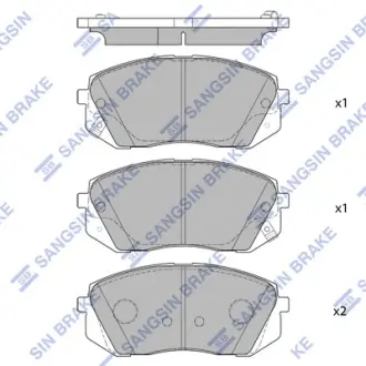 Тормозні (гальмівні) колодки Hi-Q SP1682