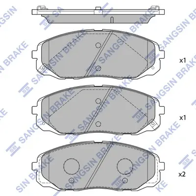 Тормозные колодки hi-q SP1688