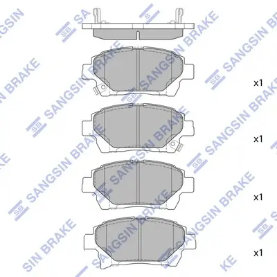 Тормозные колодки hi-q SP1718