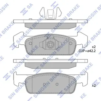Тормозні (гальмівні) колодки Hi-Q SP1786