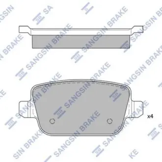 Тормозні (гальмівні) колодки Hi-Q SP2101-R