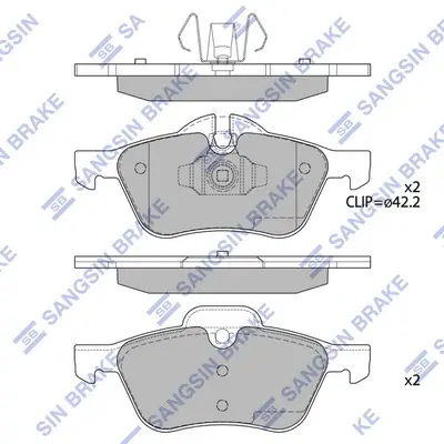 Тормозные колодки hi-q SP2243