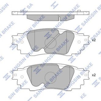 Тормозні (гальмівні) колодки hi-Q SP4091 на Лексус Rx350