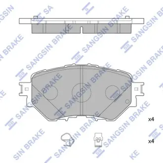 Тормозні (гальмівні) колодки Hi-Q SP4123
