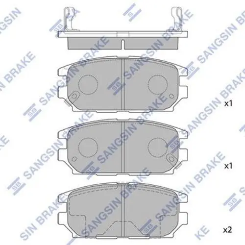 Задние тормозные колодки hi-q SP1069