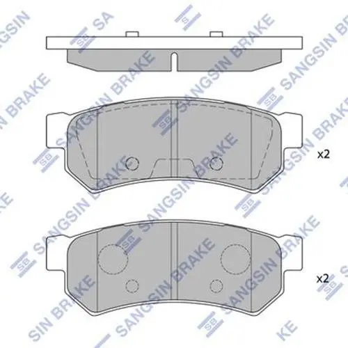 Задні тормозні (гальмівні) колодки Hi-Q SP1257 (фото 1)