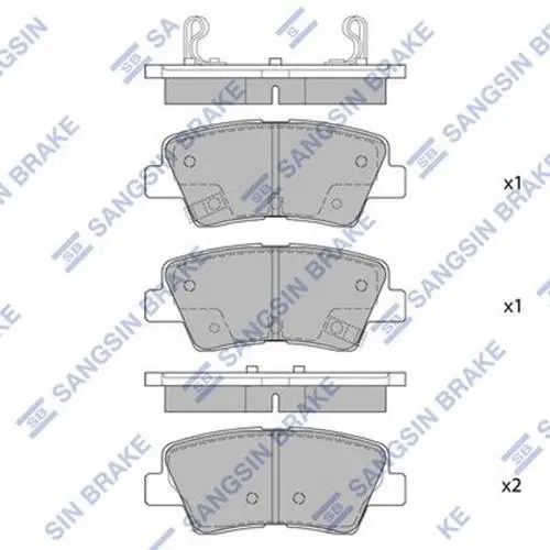 Задние тормозные колодки hi-q SP1401