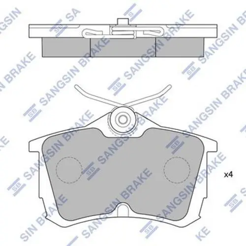 Задние тормозные колодки hi-q SP1635