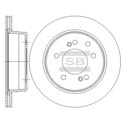 Задний тормозной диск hi-q SD3043