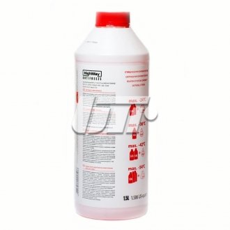 Антифриз -80 (концентрат) красный 1.5л highWay 10023