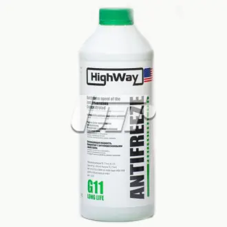 Антифриз-концентрат, G11 (зеленый), 1.5л highway 10024