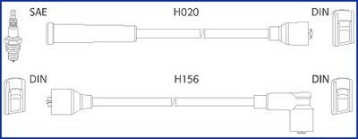 Высоковольтные провода для свечей зажигания hitachi 134227