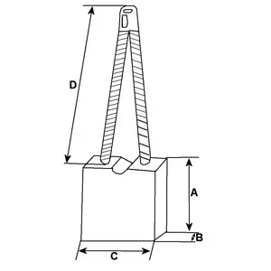 CARGO Щітки стартера (4 шт) 11.5x7x13, PEUGEOT, VW HS Cargo F032900272