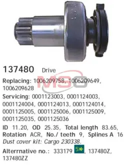 Бендикс CARGO HS cargo 137480