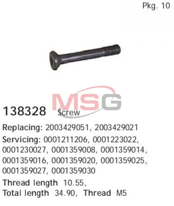 Болт з фігурною головкою HS cargo 138328
