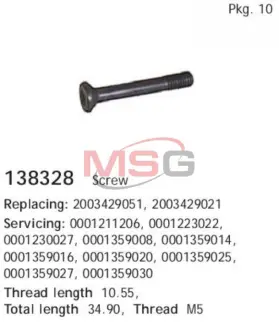 Болт з фігурною головкою HS cargo 138328